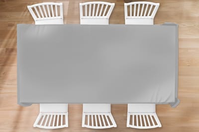 Tafelkleed - Tafellaken - 260x130 cm - Grijs - Effen print - Binnen en Buiten