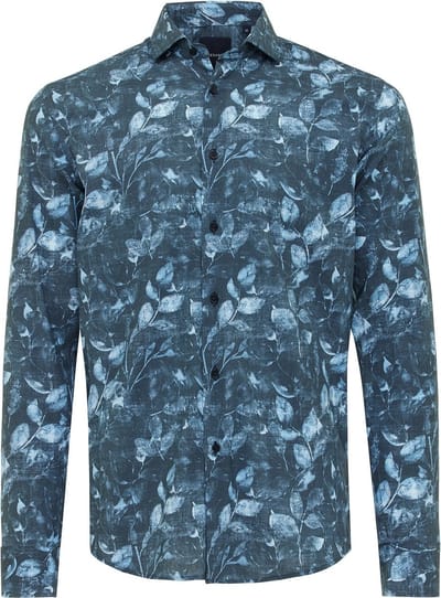 Tresanti DANILO Shirt with faded leaves Blue (TRSHIE390 - 800)