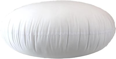 Rond Kussen Inzetstuk - Decoratief Kussen - Bank en Bed - Hypoallergeen Polyester - 42 Inch Diameter - Wit