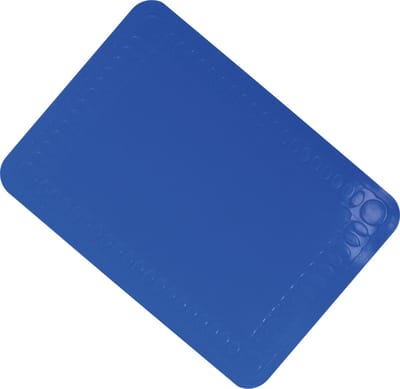 Antislip placemat - Blauw 25 x 18 cm - siliconen - Aidapt