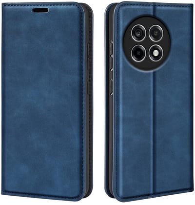 MobyDefend Hoesje - Geschikt voor OnePlus 13R - Luxe Wallet Bookcase (Magnetische Sluiting) - Blauw