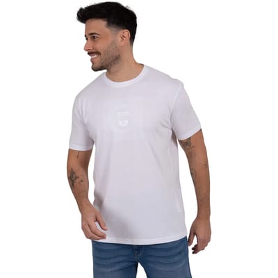 T-shirt met ton-sur-ton bedrukking Camberabero