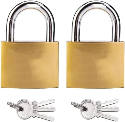 Kleine Hangslot met Sleutels, Mini Hangslot voor Gym Lockers, Reisbagage en Kasten (2 Stuks)