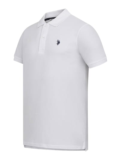 U.S. Polo Assn. heren basic poloshirt met korte mouwen en stretch