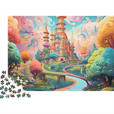 Houten Puzzel - Volwassen Puzzel - Ontspanning Thuis - Unieke Vormen - 1000 Stukjes - Stijl 14
