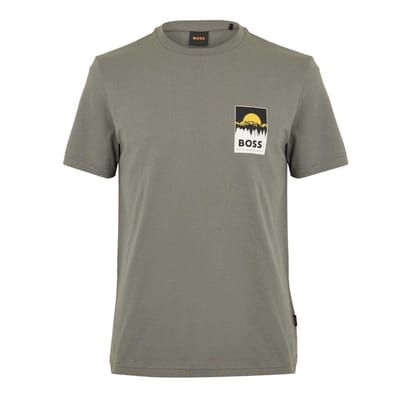 Boss Mountain Jersey T-shirt voor heren (Grijs)