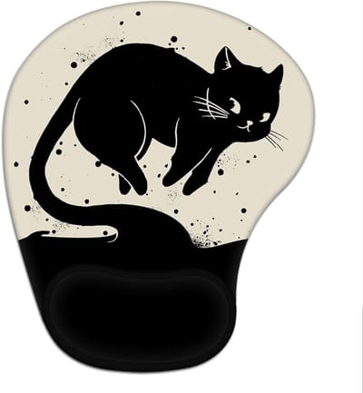 Ergonomische Muismat met Gelkussen in Kattenontwerp voor Comfortabel Werken en Spelen