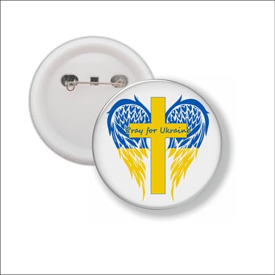 Button Met Speld - Pray For Ukraine - Oekraine