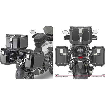 Specifieke motorfiets zijbaksteun Givi Pl One Monokeycam-Side Honda Cb 500 X (19 À 21)