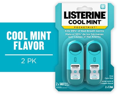 Listerine CoolMint Pocket Mist - Mondspray - Spray Tegen Slechte Adem - Geen Mondwater Nodig - Listerine Total Care