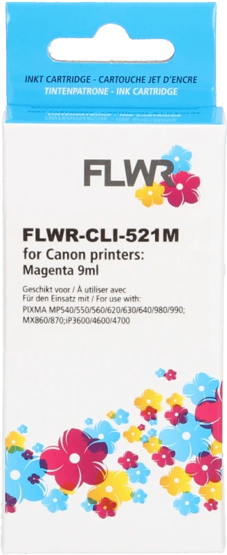 FLWR - Cartridges / Canon CLI-521M / magenta / Geschikt voor Canon
