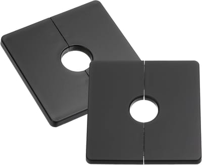 Afdekplaat - Wandflens - Leiding Afwerking - Zelfklevend - 2 stuks - Zwart