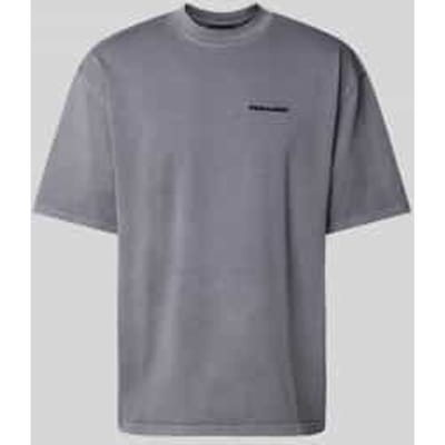 Oversized T-shirt met labelstitching