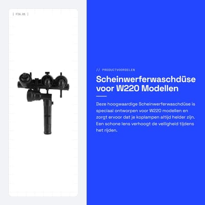 Dailygoods- Waschdüse voor Scheinwerfer - Hoogwaardige ABS - Geschikt voor W220 S430 S500 S600 S55AMG - Duurzaam - Eenvoudig te installeren - Betrouwbaar en veilig - Koplampreinigingsdüse