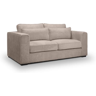 Almera 2.5-zits bank beige-bruin - Ruime loungebank met FSC-hout - 241cm