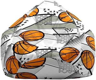 Zitzakhoes - Luie bank - Ontspannen zitten - Machinewasbaar materiaal - 100x120 cm - Gestreept