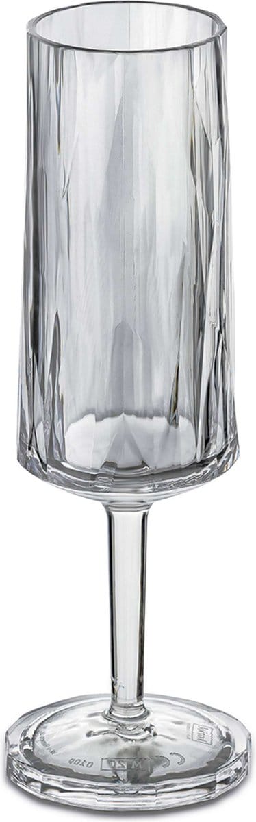 Koziol - Superglas Club No. 14 Champagneflute 100 ml Set van 2 Stuks Luxury Light Grey - Thermoplastic - Grijs