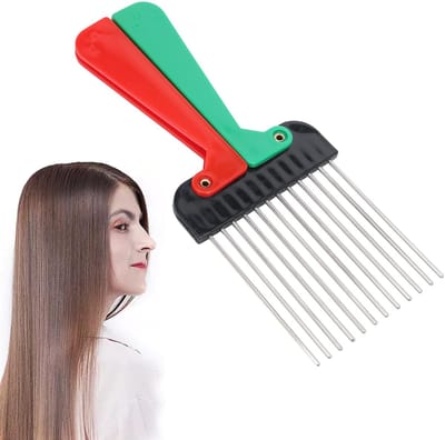 Dailygoody - Draagbare Kapsalon Pick Kam - Haar Ontwarren Tool - Brede Tand - Styling Accessoire - Voor Alle Haartypes - Ideaal voor Afro Haar