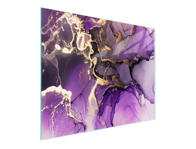 TMK ArtDeko - Snijplank - Glas - Fuchsia - 52x30 cm