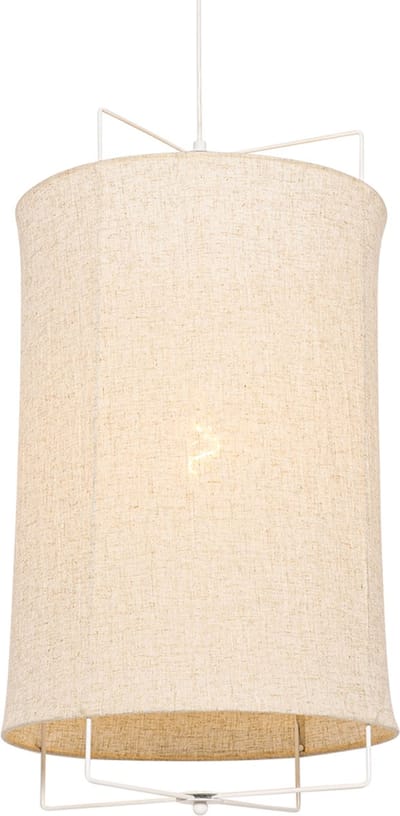 QAZQA rich - Design Hanglamp - 1 lichts - Ø 40 cm - Beige - Woonkamer | Slaapkamer | Keuken