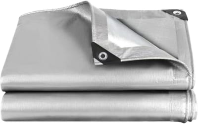 Afdekzeil - Zeildoek Beschermhoes - Bescherming Tuinmeubelen - UV-bestendig Waterdicht - 190x200 cm - Zilver