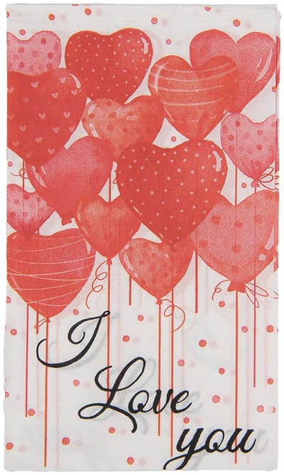 Clayre & Eef Servetten Papier Set van 20 33x40 cm Wit Papier