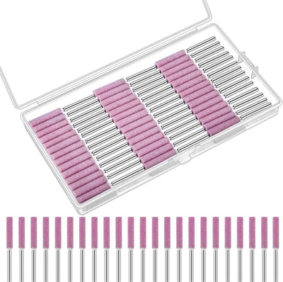 50 Stuks Kettingzaag Slijpstiften 3/16 Inch 4.8mm - Slijp- en Polijstgereedschap voor Kettingzaag - Hout - Steen en Sieraden(De doos is niet inbegrepen.)
