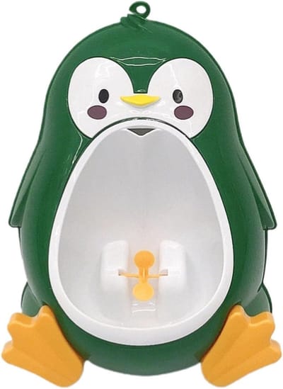 Kinder Urinoir - Potjestrainer Jongens - Zindelijkheidstraining - Met Draaiende Windmolen - 37 x 16.5 cm - Groen