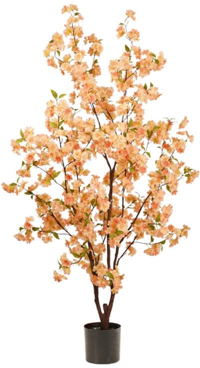 Emerald - Kunstboom Kersenbloesem 175cm peach - Kunstplant voor binnen - Japanse Sakura - Bloesemboom - Cherry Blossom