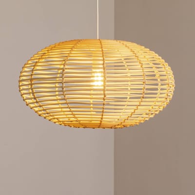 Nowodvorski Lighting Hanglamp RATTAN, Ø 60 cm, naturelbruin, rotan, E27