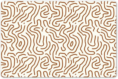 Placemats 45x30 cm - Placemat kunststof - 1 stuk - Minimalistisch - Patroon - Terracotta - Borden onderleggers - Decoratie voor op tafel - Keuken tafeldecoratie accessoires - Vinyl onderlegger - Tafelversiering