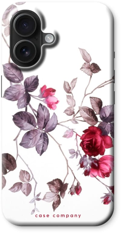 Case Company® - Hoesje geschikt voor iPhone 16 hoesje - Mooie bloemen - Tough Case - Maximale Bescherming alle Kanten en Schermrand