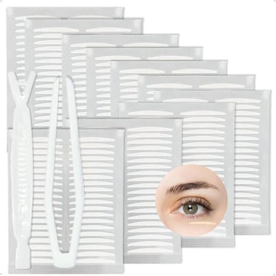Hooded Eye Lift Strips - 400 Stuks, Onzichtbare Dubbele Ooglid Tape voor Natuurlijke Make-up, Waterdicht en Zelfklevend, Oogversteviger en Verstrakker