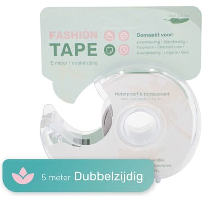Soft & Silky Fashion tape - 5 meter - Dubbelzijdig - Dress tape - Kledingtape - Boob tape - Nipple covers