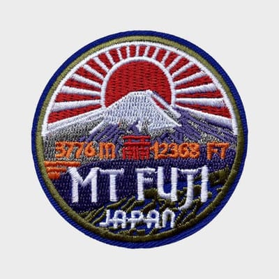 Patchy® – Mount Fuji Japan Strijkpatch - Strijkapplicatie - Strijkembleem - Badge - Patches