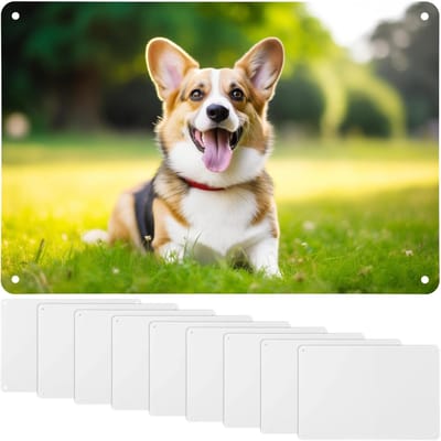 Sublimatie Vellen - Aluminium Platen - Warmte Overdracht - 10 Stuks Set - 20 x 30 cm - Zilver