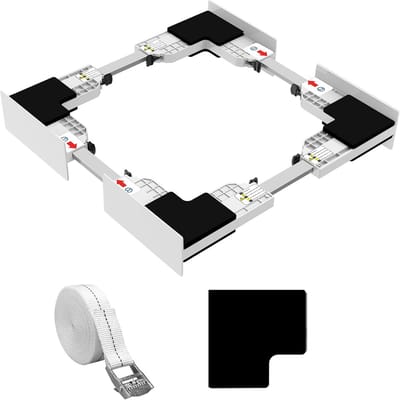 Universele Verbindingsframekit voor Wasmachine en Droger | Ruimtebesparende Tussenbouwset (46-66 cm)