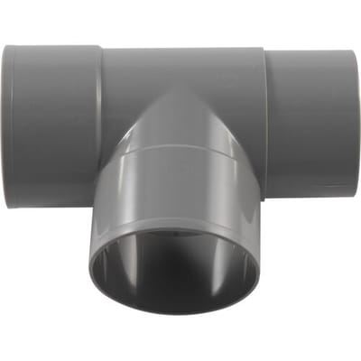 Wavin PVC HWA T-stuk 90º 80mm 2x mof