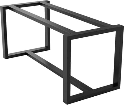 Metalen tafelpoten - Bureaupoten stalen frame - Meubels opknappen - Gemaakt in Europa - 150x70x72cm - Zwart