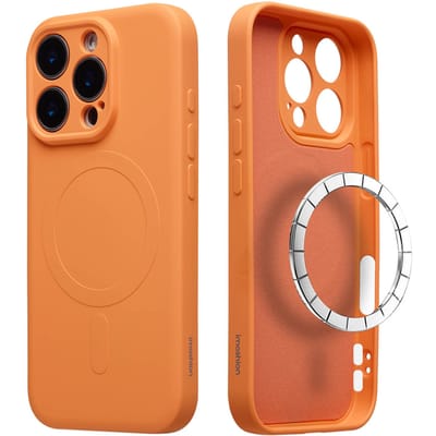 imoshion Hoesje - Geschikt voor Apple iPhone 16 Pro Max - Color Backcover geschikt voor MagSafe - Oranje