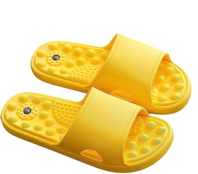 Massage Slippers - Reflexologie Sandalen - Voet Welzijn - Stimuleert Acupunctuurpunten - 28.4 cm - Zwart