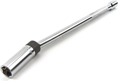 HBM Magnetische Bougiesleutel met Kniegewricht, Extra Lang, 3/8 inch Opname