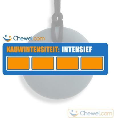 Ronde Bijtketting Kauwketting | Rond | Cirkel | Round | Donkergrijs | Chewel ®
