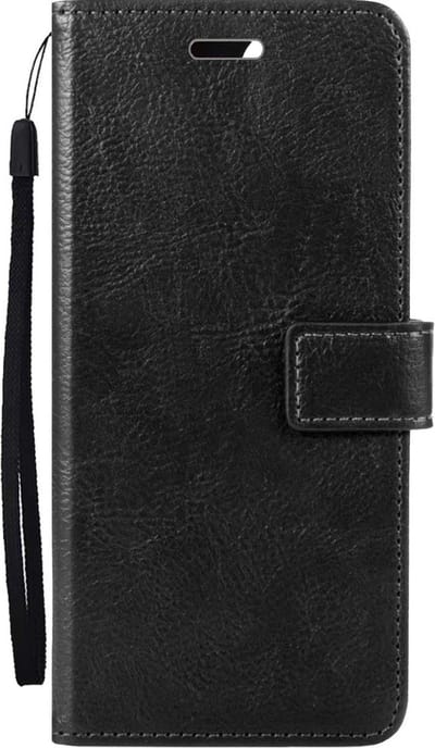 Hoes - Met Pasjeshouder - Geschikt voor Samsung Galaxy A25 - Luxe Bookcase Portemonee - Flip Case - Kunstleer Book Case - Flipcase - Book Cover - Walletcase - PortemonneeHoes - Zwart
