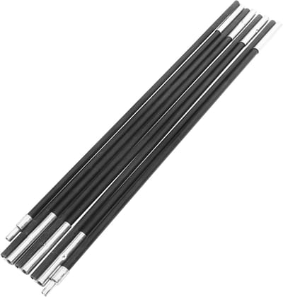 Tentstok Set - Kampeer Accessoires - Shelter Opzetten - Lichtgewicht Materiaal - 45cm Lengte - Zwart