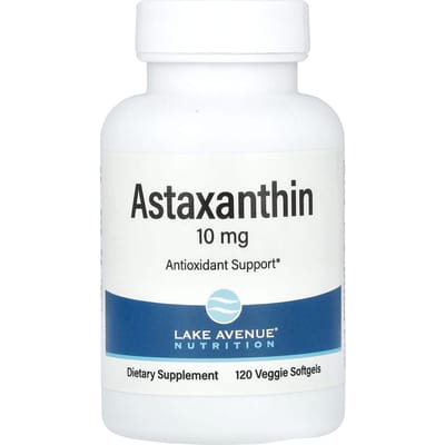 Lake Avenue Nutrition, Astaxanthine, 10 mg, 120 Gélules Végétales Molles