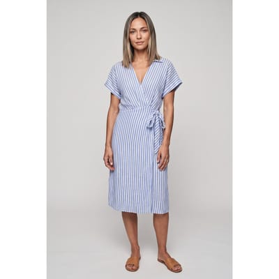 ARKET Franca Wrap Dress Blue Size: 34 | Shirt Dresses Outlet | Dames | Blauw