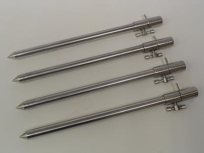 Bank Sticks - Hengelhouders - Vissen - Uitschuifbaar - 30-50cm - Zilver