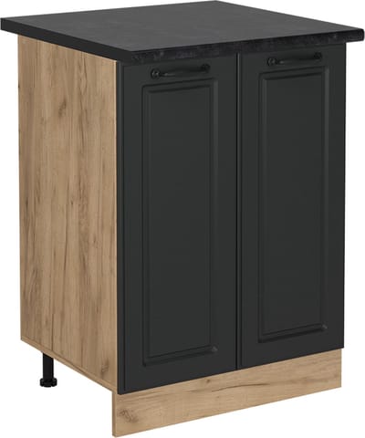Vicco R-Line Keukenonderkast – 60 cm, WB Antraciet Antraciet landhuis