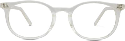 VERTEBRIL Gafa - Sterkte -0.50 - Kleur Transparant - GEEN leesbril – Unisex bril voor veraf – Kleine pasvorm – Flexibele veren - Hoge kwaliteit min-glazen – Helder zicht op afstand - Myopie/bijziendheid - Inclusief etui en doekje